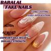 imageBABALAL Press on Nails Medium Almond Fake Nails Blue Glue on Nails Floral Spring Acrylic nails 24pcs Stiletto False Nails Glossy Manicure Stick on Nails Supplies Art Nails for Women and GirlsANY105