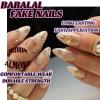 imageBABALAL Press on Nails Medium Almond Fake Nails Blue Glue on Nails Floral Spring Acrylic nails 24pcs Stiletto False Nails Glossy Manicure Stick on Nails Supplies Art Nails for Women and GirlsANY107