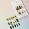 imageBABALAL Press on Nails Medium Almond Fake Nails Blue Glue on Nails Floral Spring Acrylic nails 24pcs Stiletto False Nails Glossy Manicure Stick on Nails Supplies Art Nails for Women and GirlsANY120