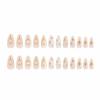 imageBABALAL Press on Nails Medium Almond Fake Nails Blue Glue on Nails Floral Spring Acrylic nails 24pcs Stiletto False Nails Glossy Manicure Stick on Nails Supplies Art Nails for Women and GirlsANY107