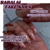 imageBABALAL Press on Nails Medium Almond Fake Nails Blue Glue on Nails Floral Spring Acrylic nails 24pcs Stiletto False Nails Glossy Manicure Stick on Nails Supplies Art Nails for Women and GirlsANY115