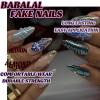 imageBABALAL Press on Nails Medium Almond Fake Nails Blue Glue on Nails Floral Spring Acrylic nails 24pcs Stiletto False Nails Glossy Manicure Stick on Nails Supplies Art Nails for Women and GirlsANY109