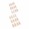 imageBABALAL Press on Nails Medium Almond Fake Nails Blue Glue on Nails Floral Spring Acrylic nails 24pcs Stiletto False Nails Glossy Manicure Stick on Nails Supplies Art Nails for Women and GirlsANY107
