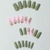 imageBABALAL Press on Nails Medium Almond Fake Nails Pink Yellow French Tip Glue on 3d Texture Orange Lemon Acrylic Nails Cute False Nails Summer Spring Nail Supplies Handmade Stiletto Artificial NailANX07