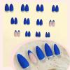 imageBABALAL Press on Nails Medium Almond Fake Nails Pink Yellow French Tip Glue on 3d Texture Orange Lemon Acrylic Nails Cute False Nails Summer Spring Nail Supplies Handmade Stiletto Artificial NailANX20