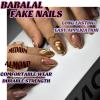 imageBABALAL Press on Nails Medium Almond Fake Nails Pink Yellow French Tip Glue on 3d Texture Orange Lemon Acrylic Nails Cute False Nails Summer Spring Nail Supplies Handmade Stiletto Artificial NailANX02
