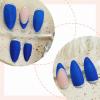 imageBABALAL Press on Nails Medium Almond Fake Nails Pink Yellow French Tip Glue on 3d Texture Orange Lemon Acrylic Nails Cute False Nails Summer Spring Nail Supplies Handmade Stiletto Artificial NailANX20