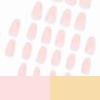 imageBABALAL Press on Nails Medium Almond Fake Nails Pink Yellow French Tip Glue on 3d Texture Orange Lemon Acrylic Nails Cute False Nails Summer Spring Nail Supplies Handmade Stiletto Artificial NailANX05