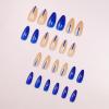imageBABALAL Press on Nails Medium Almond Fake Nails Pink Yellow French Tip Glue on 3d Texture Orange Lemon Acrylic Nails Cute False Nails Summer Spring Nail Supplies Handmade Stiletto Artificial NailANX17