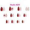 imageBABALAL Press on Nails Medium Almond Fake Nails Pink Yellow French Tip Glue on 3d Texture Orange Lemon Acrylic Nails Cute False Nails Summer Spring Nail Supplies Handmade Stiletto Artificial NailANX21