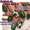 imageBABALAL Press on Nails Medium Almond Fake Nails Pink Yellow French Tip Glue on 3d Texture Orange Lemon Acrylic Nails Cute False Nails Summer Spring Nail Supplies Handmade Stiletto Artificial NailANX06