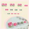 imageBABALAL Press on Toenails Short Pink Toenail Press Ons Square for Women French Tip Press on Toe Nails with Glue Bling Glitter Floral Heart Charm Fake Toenails Supplies 12 Sizes  24Pcs Toenails ArtANjzj206watermelon