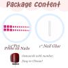 imageBABALAL Press on Toenails Short Pink Toenail Press Ons Square for Women French Tip Press on Toe Nails with Glue Bling Glitter Floral Heart Charm Fake Toenails Supplies 12 Sizes  24Pcs Toenails ArtANjzj210