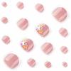 imageBABALAL Press on Toenails Short Pink Toenail Press Ons Square for Women French Tip Press on Toe Nails with Glue Bling Glitter Floral Heart Charm Fake Toenails Supplies 12 Sizes  24Pcs Toenails ArtANjzj206flower