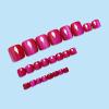 imageBABALAL Press on Toenails Short Pink Toenail Press Ons Square for Women French Tip Press on Toe Nails with Glue Bling Glitter Floral Heart Charm Fake Toenails Supplies 12 Sizes  24Pcs Toenails ArtANjzj213
