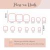 imageBABALAL Press on Toenails Short Pink Toenail Press Ons Square for Women French Tip Press on Toe Nails with Glue Bling Glitter Floral Heart Charm Fake Toenails Supplies 12 Sizes  24Pcs Toenails ArtANjzj212