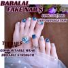 imageBABALAL Press on Toenails Short Pink Toenail Press Ons Square for Women French Tip Press on Toe Nails with Glue Bling Glitter Floral Heart Charm Fake Toenails Supplies 12 Sizes  24Pcs Toenails ArtANjzj201