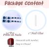 imageBABALAL Press on Toenails Short Pink Toenail Press Ons Square for Women French Tip Press on Toe Nails with Glue Bling Glitter Floral Heart Charm Fake Toenails Supplies 12 Sizes  24Pcs Toenails ArtANjzj201