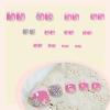 imageBABALAL Press on Toenails Short Pink Toenail Press Ons Square for Women French Tip Press on Toe Nails with Glue Bling Glitter Floral Heart Charm Fake Toenails Supplies 12 Sizes  24Pcs Toenails ArtANjzj203