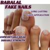 imageBABALAL Press on Toenails Short Pink Toenail Press Ons Square for Women French Tip Press on Toe Nails with Glue Bling Glitter Floral Heart Charm Fake Toenails Supplies 12 Sizes  24Pcs Toenails ArtANjzj215