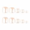 imageBABALAL Press on Toenails Short Pink Toenail Press Ons Square for Women French Tip Press on Toe Nails with Glue Bling Glitter Floral Heart Charm Fake Toenails Supplies 12 Sizes  24Pcs Toenails ArtANjzj205