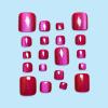 imageBABALAL Press on Toenails Short Pink Toenail Press Ons Square for Women French Tip Press on Toe Nails with Glue Bling Glitter Floral Heart Charm Fake Toenails Supplies 12 Sizes  24Pcs Toenails ArtANjzj213
