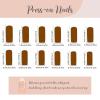 imageBABALAL Square Press on Cheetah French Tip Metallic Ball Charm Y2k Acrylic Flower Squoval Manicure Artificial Nails  24pcsANRb11