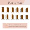 imageBABALAL Square Press on Cheetah French Tip Metallic Ball Charm Y2k Acrylic Flower Squoval Manicure Artificial Nails  24pcsANRb25