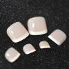 imageBABALAL Square Press on Nails Long ampamp Press on Toenails Matching Set  Red French Tip Fake Nails Press Nail Art Tips Glue on Nails Supplies Full Cover False Toe Nails Design 48Pcs DIY AcrylicANnt002