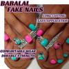 imageBABALAL Square Press on Nails Long ampamp Press on Toenails Matching Set  Red French Tip Fake Nails Press Nail Art Tips Glue on Nails Supplies Full Cover False Toe Nails Design 48Pcs DIY AcrylicANht111