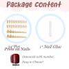 imageBABALAL Square Press on Nails Long ampamp Press on Toenails Matching Set  Red French Tip Fake Nails Press Nail Art Tips Glue on Nails Supplies Full Cover False Toe Nails Design 48Pcs DIY AcrylicANht103