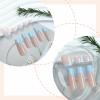 imageBABALAL Square Press on Nails Long ampamp Press on Toenails Matching Set  Red French Tip Fake Nails Press Nail Art Tips Glue on Nails Supplies Full Cover False Toe Nails Design 48Pcs DIY AcrylicANht106