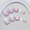imageBABALAL Square Press on Toenails Short Fake Toenails and Fake Toenails with Nail Glue Sliver Glitter Glue on Nails 24pcs Acrylic Toenails with Diamond Designs False Toenails for Women and GirlsJZJA012e