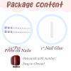 imageBABALAL Square Press on Toenails Short Fake Toenails and Fake Toenails with Nail Glue Sliver Glitter Glue on Nails 24pcs Acrylic Toenails with Diamond Designs False Toenails for Women and GirlsJZJA011b