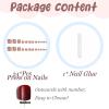 imageBABALAL Square Press on Toenails Short Fake Toenails and Fake Toenails with Nail Glue Sliver Glitter Glue on Nails 24pcs Acrylic Toenails with Diamond Designs False Toenails for Women and GirlsJZJA012d