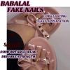 imageBABALAL Square Press on Toenails Short Fake Toenails and Fake Toenails with Nail Glue Sliver Glitter Glue on Nails 24pcs Acrylic Toenails with Diamond Designs False Toenails for Women and GirlsJZJA014heart