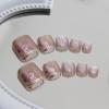 imageBABALAL Square Press on Toenails Short Fake Toenails and Fake Toenails with Nail Glue Sliver Glitter Glue on Nails 24pcs Acrylic Toenails with Diamond Designs False Toenails for Women and GirlsJZJA016