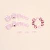 imageBABALAL Square Press on Toenails Short Fake Toenails and Fake Toenails with Nail Glue Sliver Glitter Glue on Nails 24pcs Acrylic Toenails with Diamond Designs False Toenails for Women and GirlsJZJA013