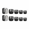 imageBABALAL Square Press on Toenails Short Fake Toenails and Fake Toenails with Nail Glue Sliver Glitter Glue on Nails 24pcs Acrylic Toenails with Diamond Designs False Toenails for Women and GirlsJZJA022a