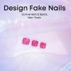 imageBABALAL Square Press on Toenails Short Fake Toenails and Fake Toenails with Nail Glue Sliver Glitter Glue on Nails 24pcs Acrylic Toenails with Diamond Designs False Toenails for Women and GirlsJZJA012b