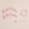 imageBABALAL Square Press on Toenails Short Fake Toenails and Fake Toenails with Nail Glue Sliver Glitter Glue on Nails 24pcs Acrylic Toenails with Diamond Designs False Toenails for Women and GirlsJZJA023