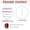 imageBABALAL Square Press on Toenails Short Fake Toenails and Fake Toenails with Nail Glue Sliver Glitter Glue on Nails 24pcs Acrylic Toenails with Diamond Designs False Toenails for Women and GirlsJZJA012c