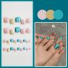 imageBABALAL Square Press on Toenails Short Fake Toenails and Fake Toenails with Nail Glue Sliver Glitter Glue on Nails 24pcs Acrylic Toenails with Diamond Designs False Toenails for Women and GirlsJZJA02chrome