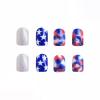 imageBABALAL Stiletto PressOn Nails  24Pc Almond Thick fake Nails GlueOns Brown Black Glitter Bling Acrylic Fall False NailsAND07