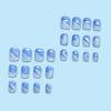 imageBABALAL Stiletto PressOn Nails  24Pc Almond Thick fake Nails GlueOns Brown Black Glitter Bling Acrylic Fall False NailsAND09