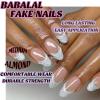 imageBABALAL Stiletto PressOn Nails  24Pc Almond Thick fake Nails GlueOns Brown Black Glitter Bling Acrylic Fall False NailsAND18