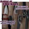 imageBABALAL Stiletto PressOn Nails  24Pc Almond Thick fake Nails GlueOns Brown Black Glitter Bling Acrylic Fall False NailsAND21