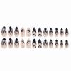 imageBABALAL Stiletto PressOn Nails  24Pc Almond Thick fake Nails GlueOns Brown Black Glitter Bling Acrylic Fall False NailsAND22