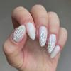 imageBABALAL Stiletto PressOn Nails  24Pc Almond Thick fake Nails GlueOns Brown Black Glitter Bling Acrylic Fall False NailsAND25