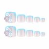 imageBABALAL Toe Nails Press on Orange Fake Toenails with Design Acrylic Toe Nails Cocoa Palm False Toenails 24Pcs Manicure French Tip Stick on Toenails for Women Girls Summer Full Cover Gel Toenails ArtBNjzj09